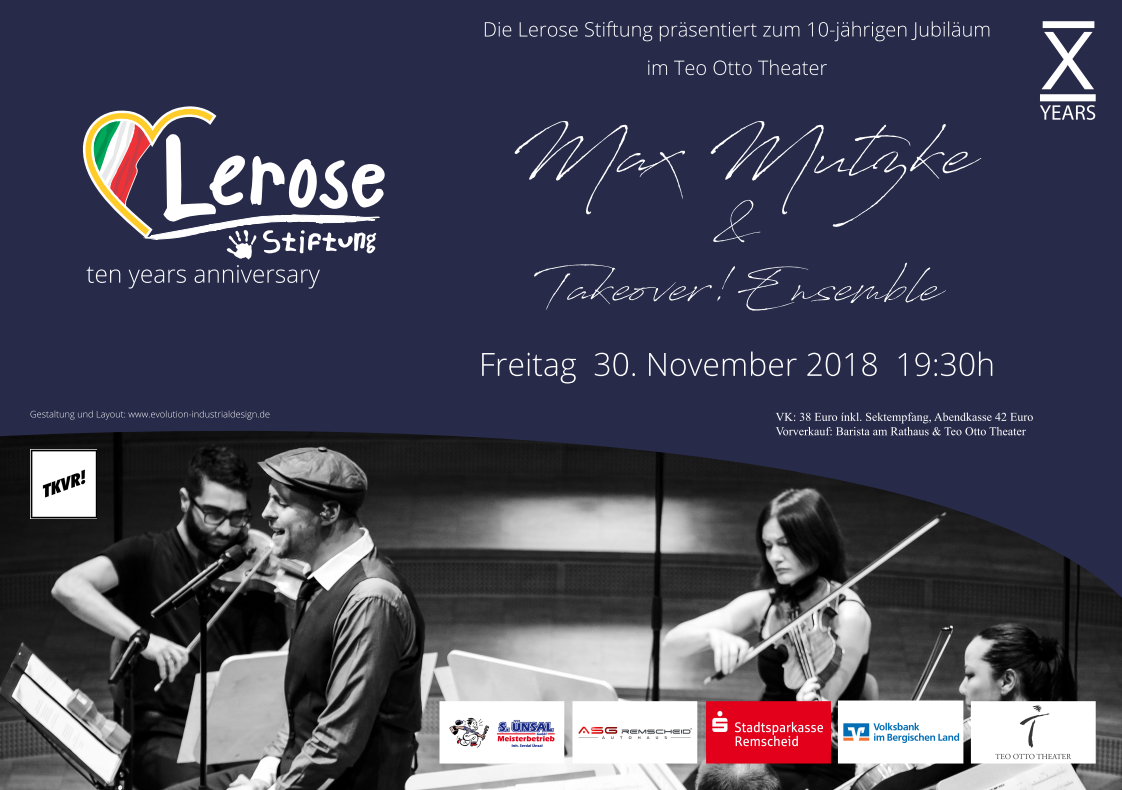 10 Jahre Lerose Stiftung Festival mit Max Mutzke